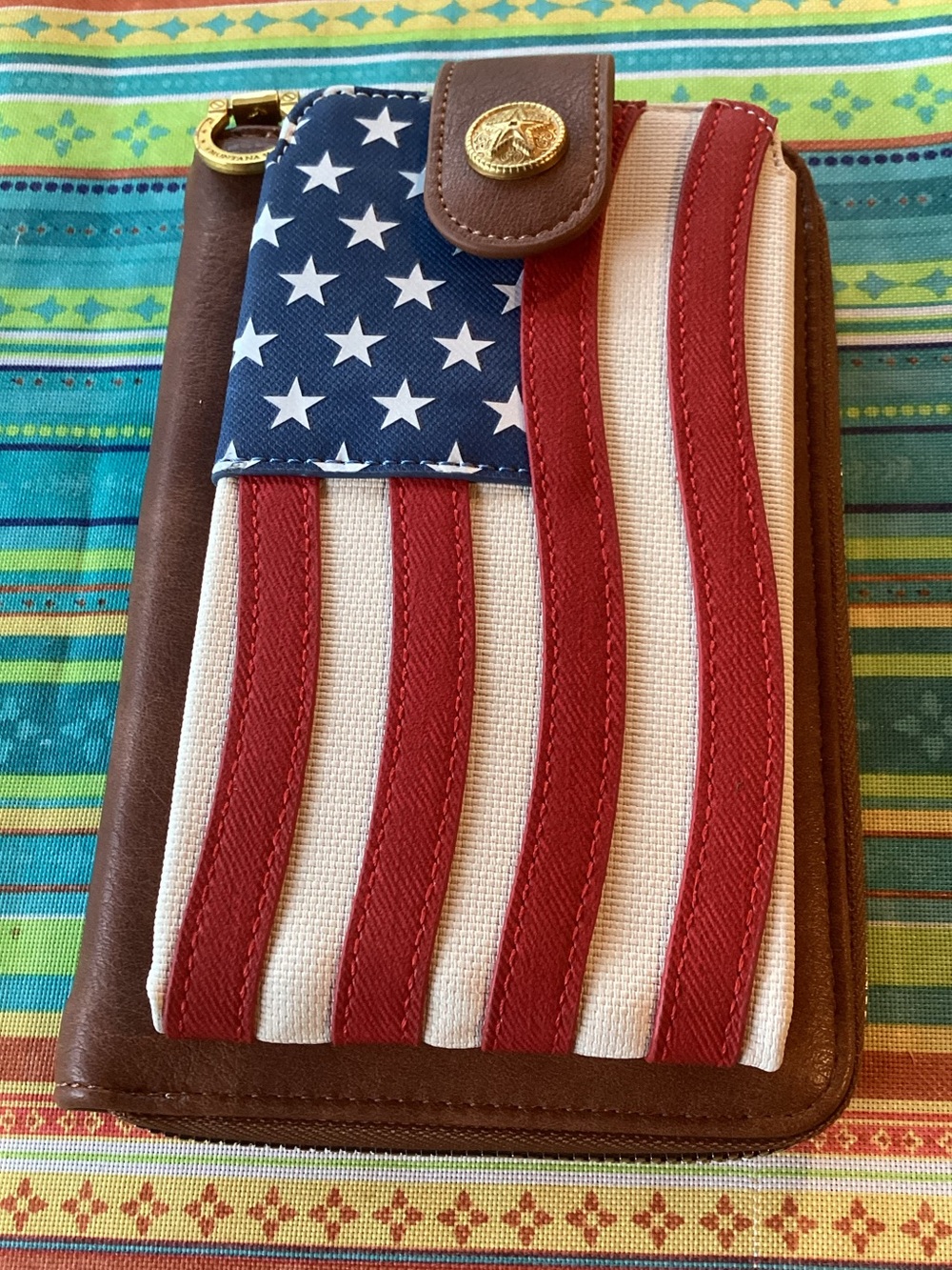 Montana West Stars and Stripes Crossbody Phone Wallet - 250th Anniversary USA - Picture 1 of 11